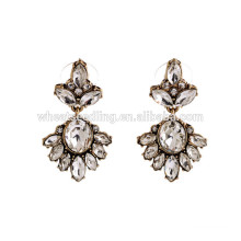 top class bright delicate old fashion bridal stone earrings